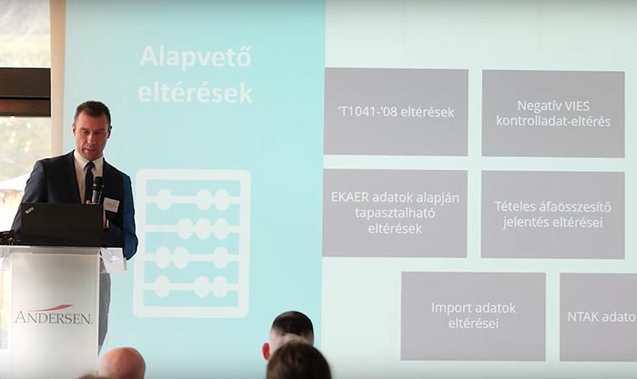 Adategyeztetési eljárás - Horváth Tibor, a NAV főosztályvezetőjének előadása az Andersen Adókonferenciáján
