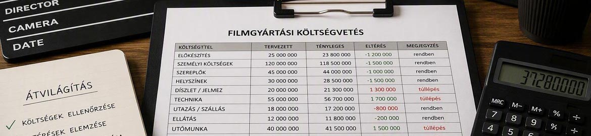 Filmes gyártási költségvetések átvilágítása