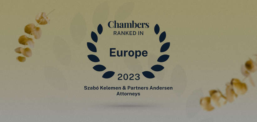 Szabó Kelemen & Partners Andersen Attorneys ranked in Chambers Europe 2023